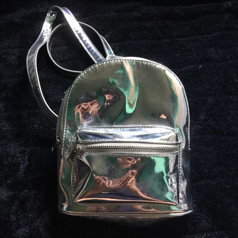 MINI SILVER CHROME BACKPACK